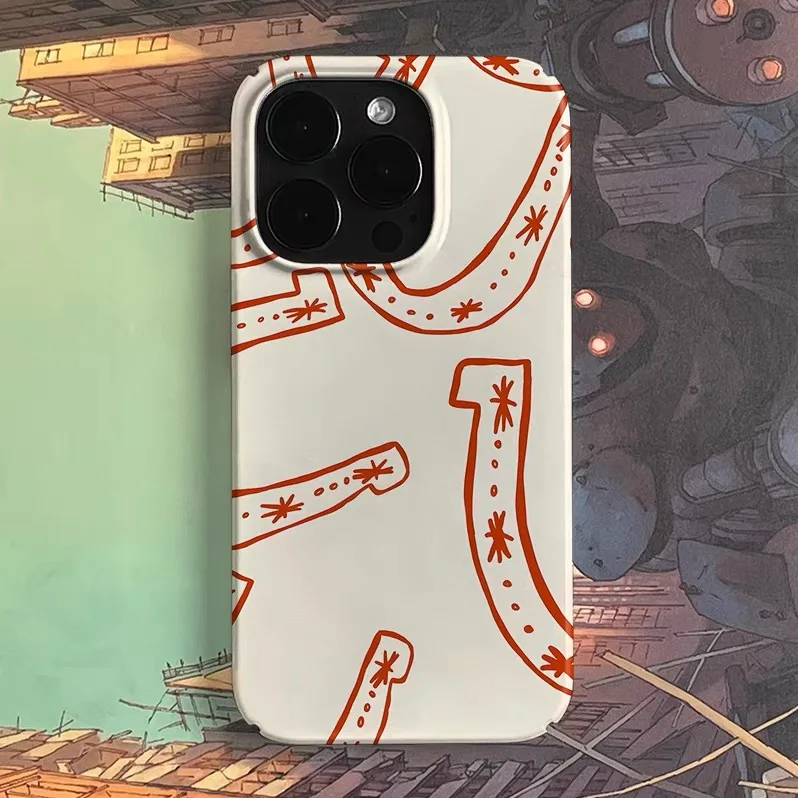 

Personalized Brush Graffiti Red Phone Case for IPHONE 17 Air 16E 15PROMAX 14 Plus 13 12 MINI 11PRO 16Plus XR Acrylic Phone Cover