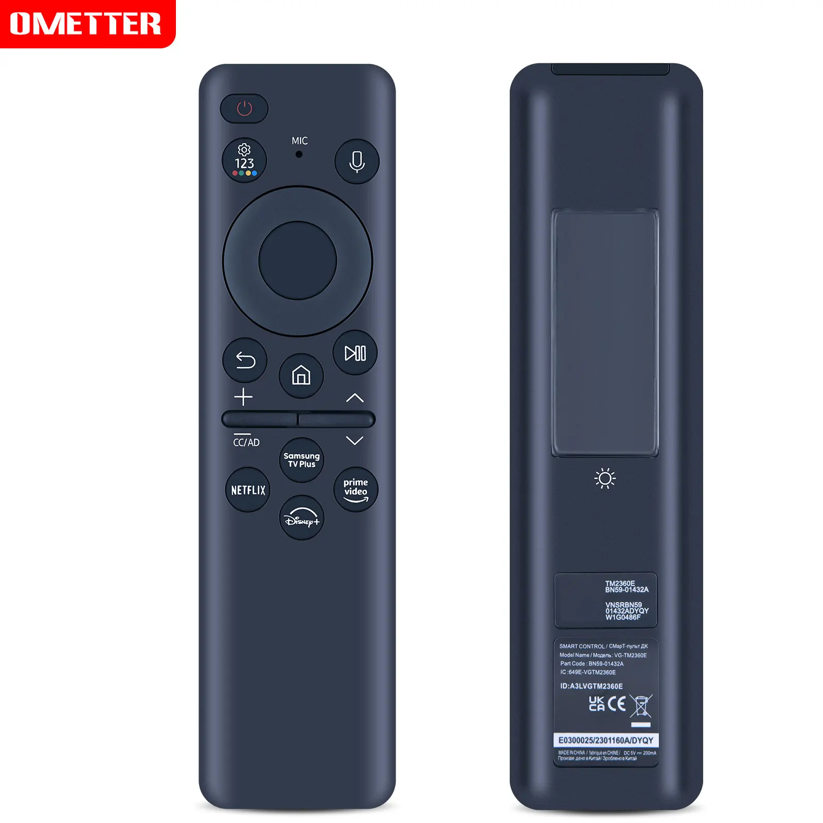 New BN59-01432A Voice Remote Control For Samsung TV 2023 Models Solar Charging