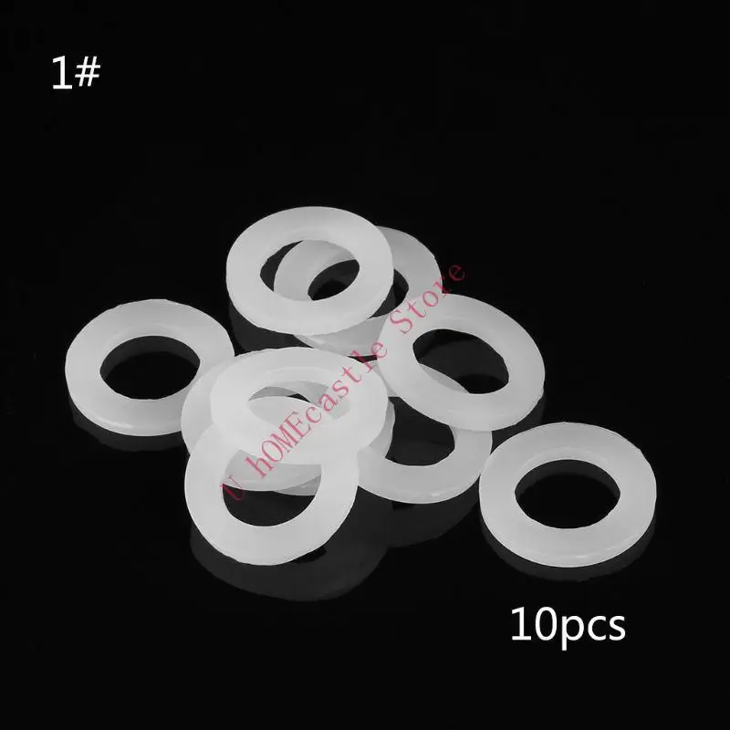 63HF 10pcs Bellows Pipe Seal Rings Hose Washers Water Silicone Gasket 1/2