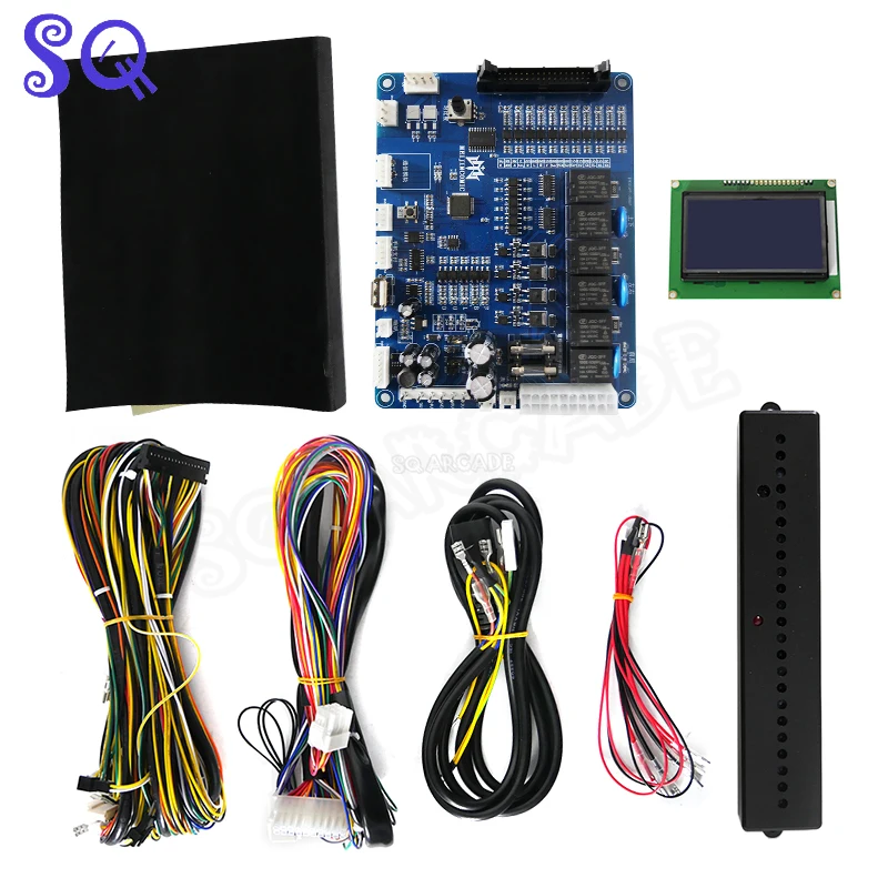 71CM Stainless Gantry Vending MT LCD PCB Crane Machine Full Kit Doll Crane Game PCB Coin Acceptor Reward For Build Claw Machine