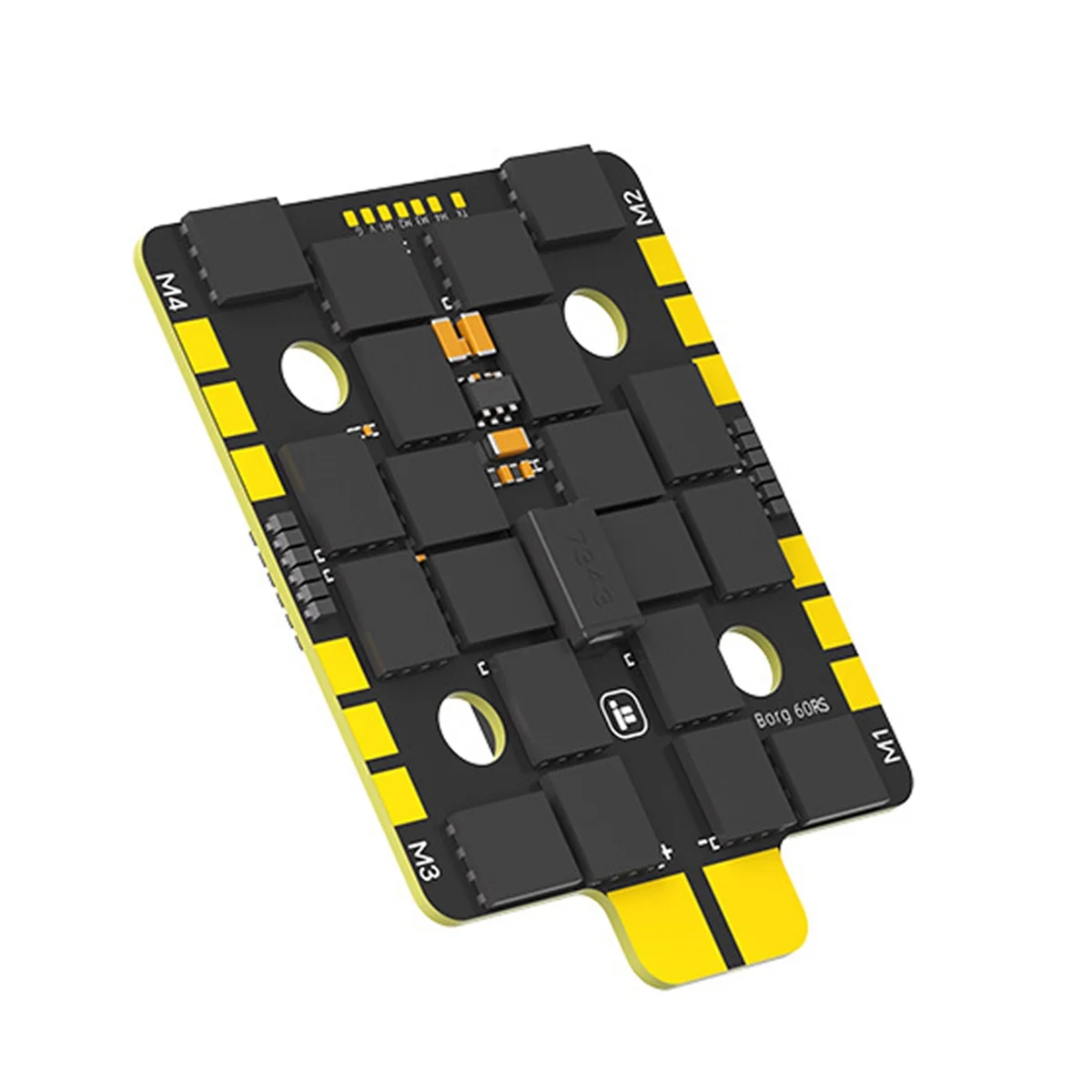 

A72Z Borg 5S FPV Stack Borg 5S Контроллер полета Встроенный приемник ELRS 2,4 ГГц Borg 60RS ESC 4-8S 20x20 для гоночных деталей FPV