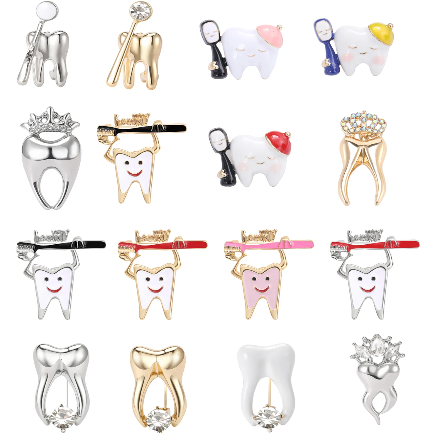 Enamel Dental Brooc… - image