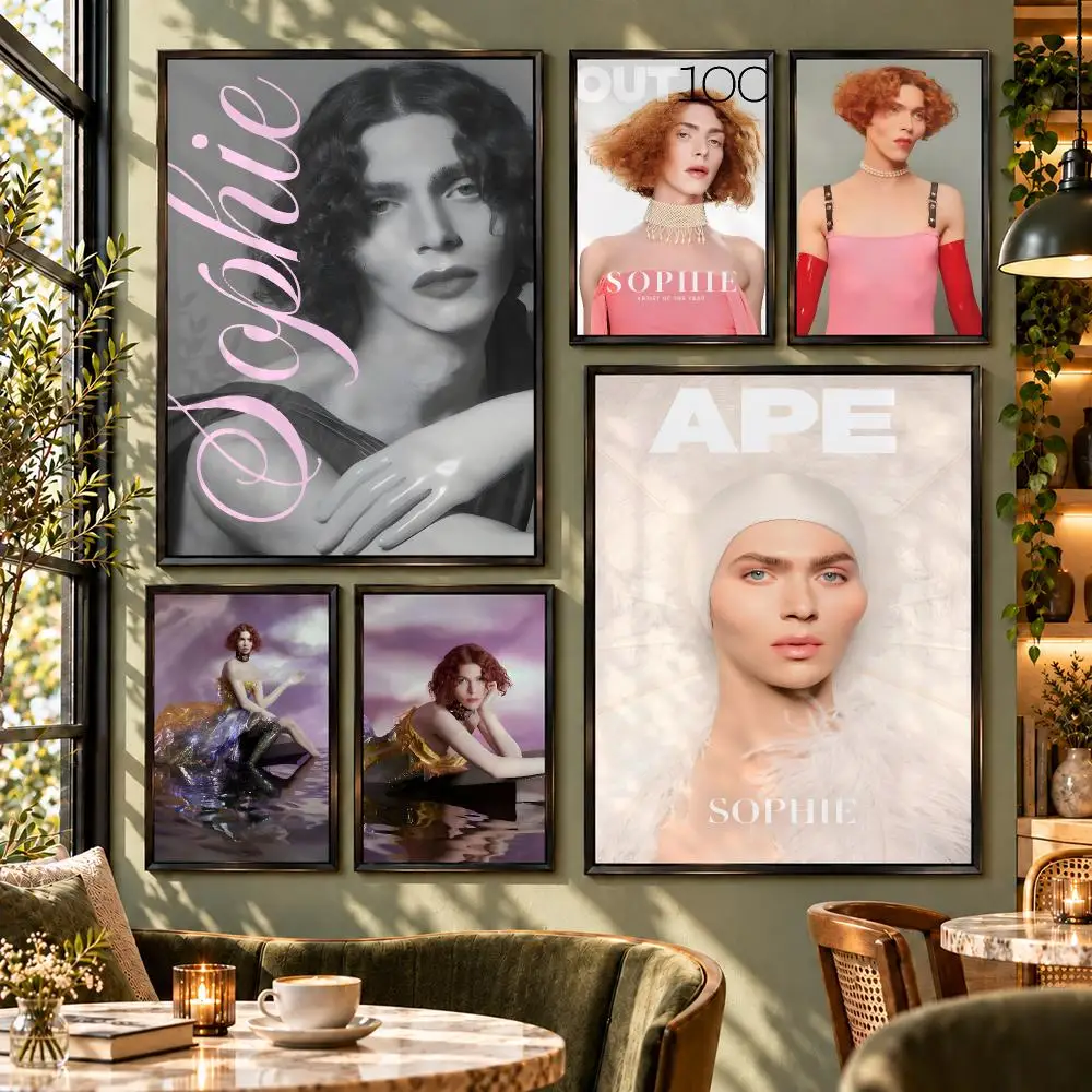 Art Sophie Soft Dream Portrait Design Poster HD Self Adhesive Wall Decor for Bedroom Dorm Room Office Gaming Room Gift