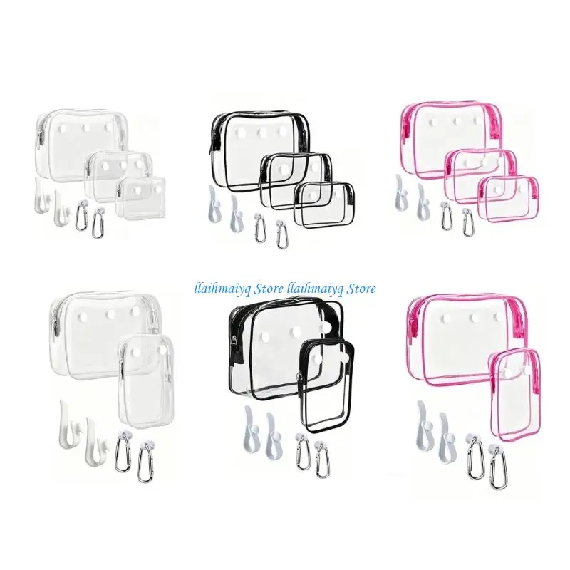 573B Waterproof PVC Clear Bag Insert Container Hook Accessories Holder for Beach Bag Gym And Travel Easy to Install