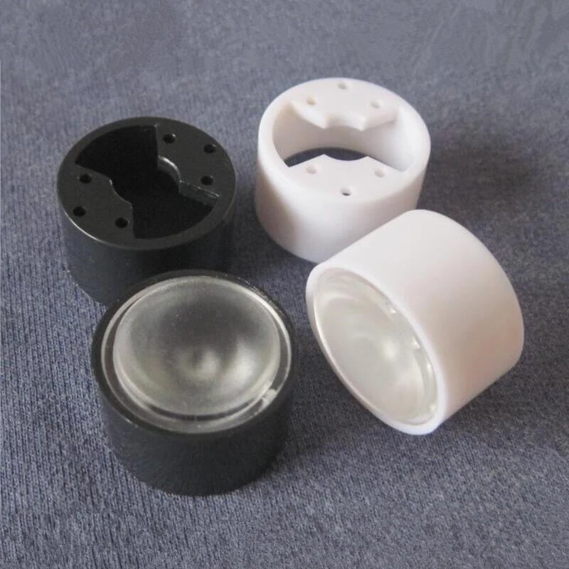 

# IYCR-20 Высококачественная светодиодная линза, диаметр линзы 20 мм, размер держателя 22X13 мм, степень 10,15,25,30,45,60,90,120, шлифовальная поверхность, ПММА