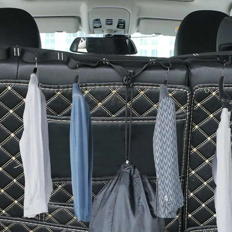 Car Clothes Hanger Rod - Travel Portable Telescopic Clothes Hanger Telescopic Adjustable Clothes Line Outdoor Coat Rack