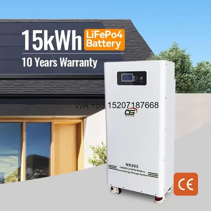 Wmwmnu for NK005 48V 51.2V 15kWh 300Ah LiFePO4 Solar Lithium Battery Home Energy Storage Power Station System