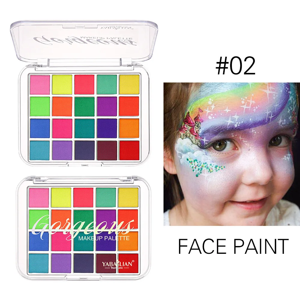 2Tanning Beauty Body Face Painting Face Color Eye Shadow Easy To Clean Makeup Paint Festival Acrylic Paint Halloween Wholesale