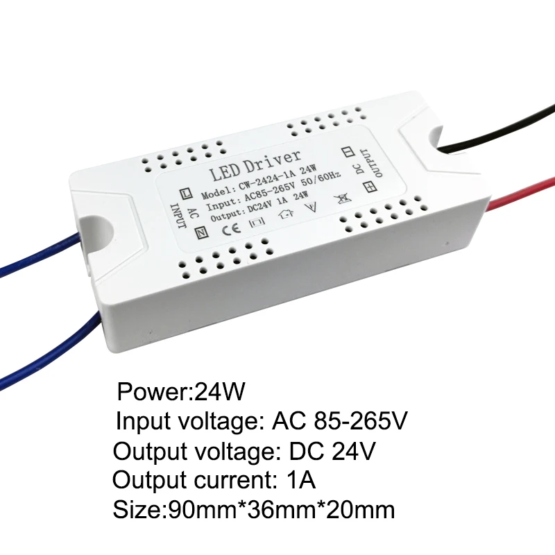 LED Power Supply DC 24V Transformer Switch Driver 1A 1.5A 2A 2.5A Adapter For CCTV AC110V-220V Led Driver 24W 36W 48W 60W
