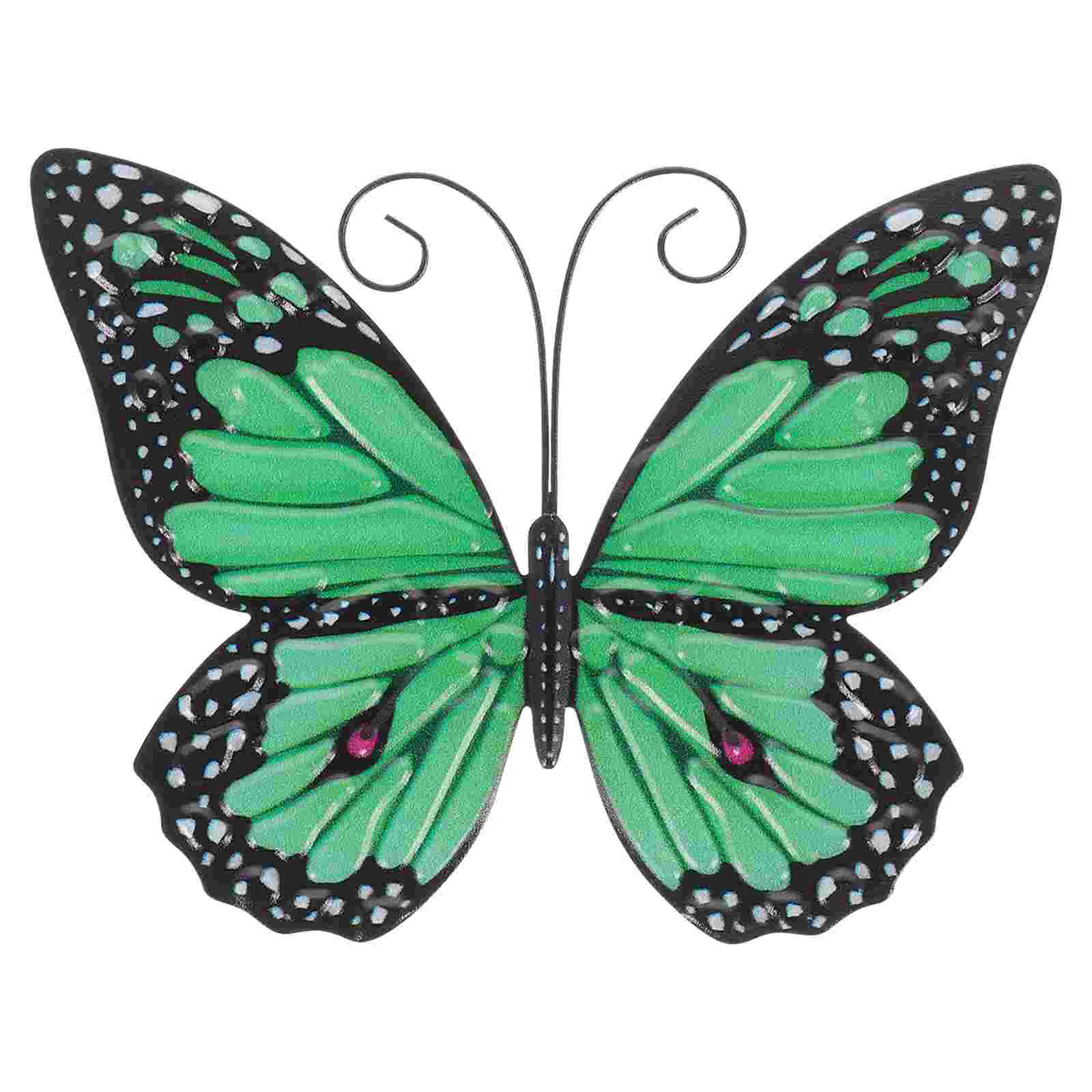 Household Wrought Iron Butterfly Wall Hanging Ornament Decorations for Fence