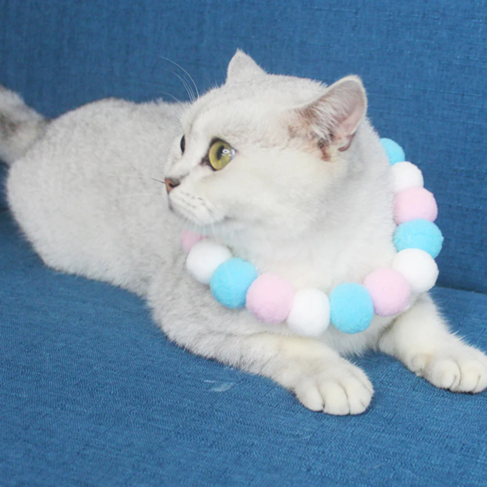 

2Pcs Pet Collar Necklace Fashionable Stylish Design for Outdoor Walking Weddings Parties Cat Collar Cat Necklace