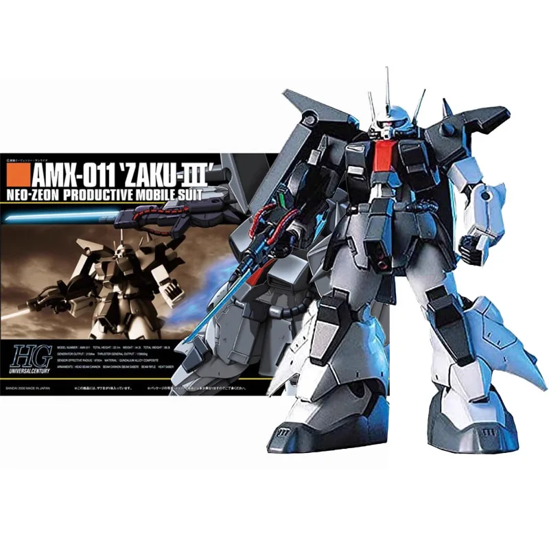 

Bandai оригинальный HGUC 1/144 аниме AMX-011 ZAKU-III комплект модели в сборе, экшн-фигурки, игрушки для детей, коллекционный подарок