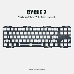 Keebox TKD Cycle7 Keyboard PCB Mount Plate Mount Mechanical Keyboard Plate PC PP POM FR4 ALU Carbon Fiber Postioning Plate