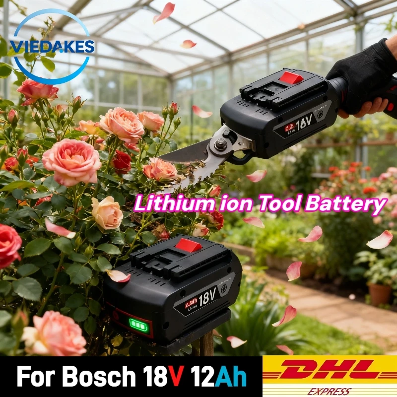

Premium for Bosch 18V 12.0Ah Battery，Cells for Extended Runtime, Perfect for Professional Construction & Daily DIY Projects
