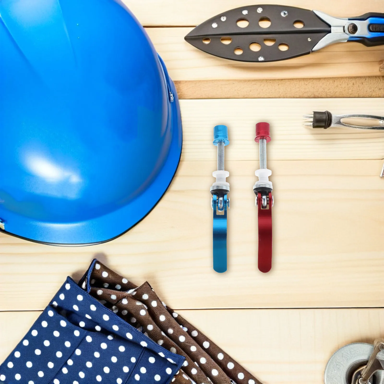 

4Pcs Bicycle Seatpost Quick Release Clamp High Strength Aluminum Alloy Anti-Slip Bike Seat Locking Skewer for Mountain Folding