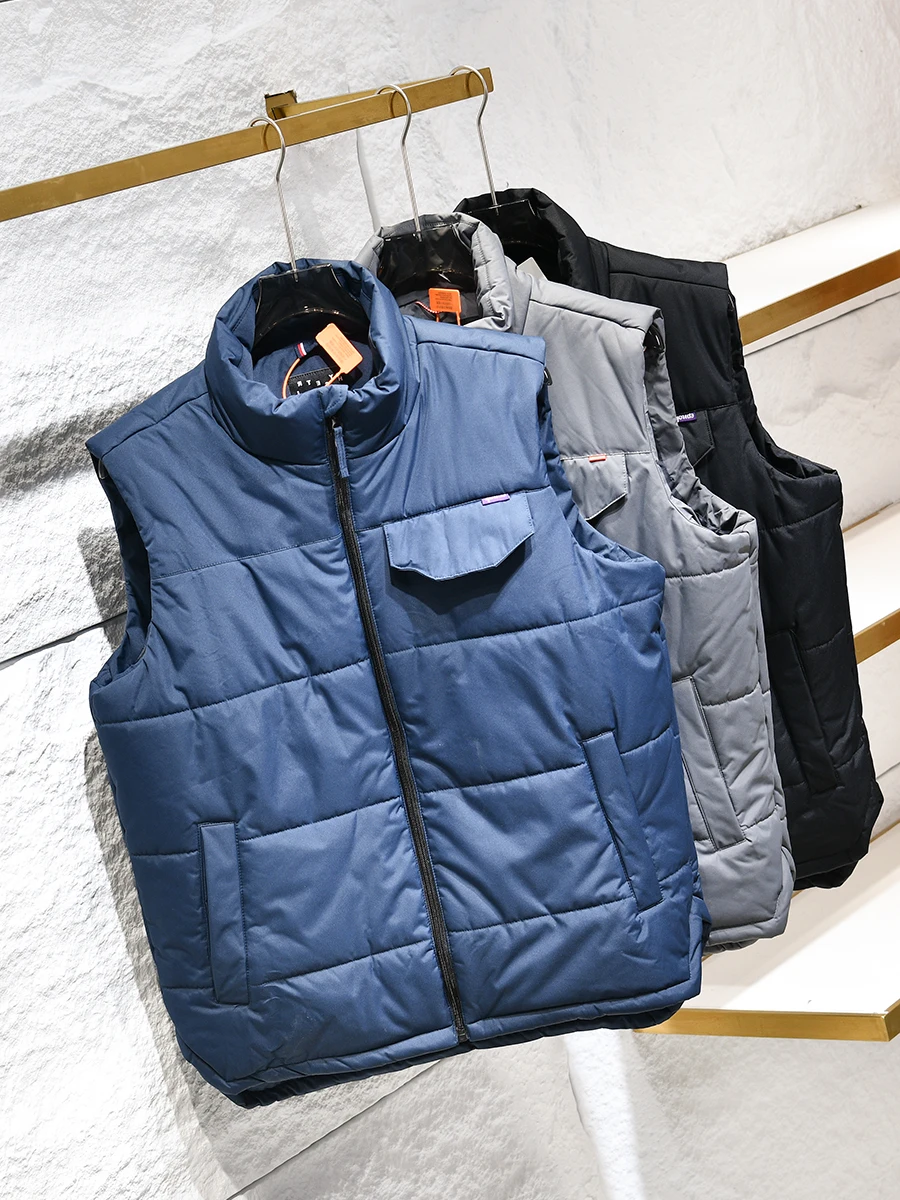 

Outdoor Waterproof Thickened Warm Stand Collar Cotton Vest Men's American Style Workwear Versatile Autumn Winter Fashion City...