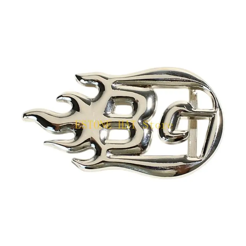 49MF Western Belt Buckle for Women Men Punk Buckles Collection Casual Outfit