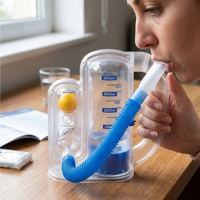 

Breathing Trainer 3 Balls Spirometer Lung Capacity Measurement Lung Function Improvement Respiratory Breathing Device