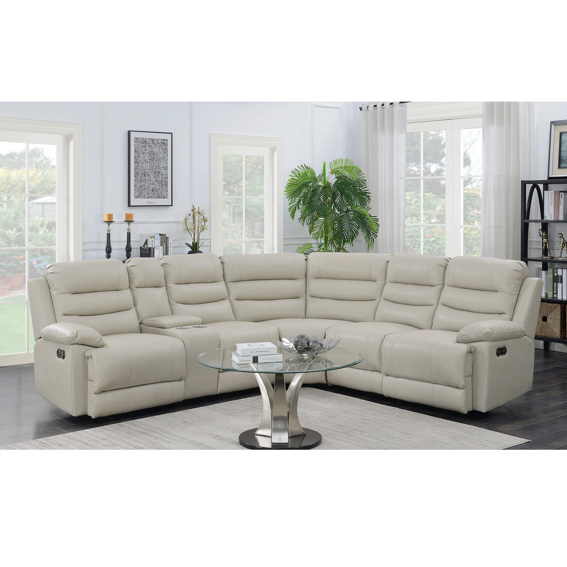 #Modern Luxury Leather Recliner Sofa Set for Living Room Adjustable Backrest Couch Electric Reclining Sofas Manufacturer
