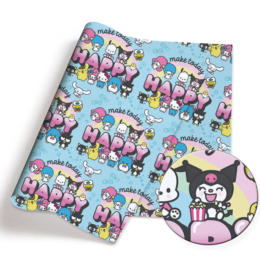 Hello Kitty 140x50CM Cartoon Polyester cotton fabric Patchwork Tissue Kid Home Textile Sewing Doll Dress Curtain cotton Fabric
