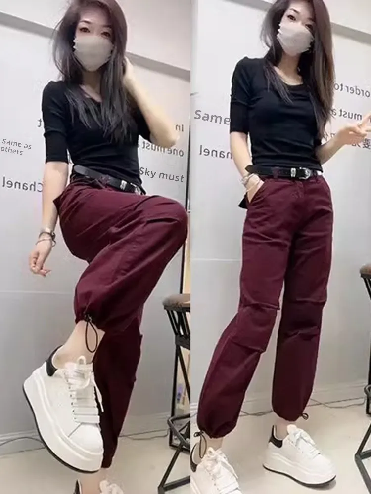

High Waist Wide Leg Denim Jeans Women's Casual Versatile Workwear Harlan Pants Loose Fit Autumn New Style Harbin Blue