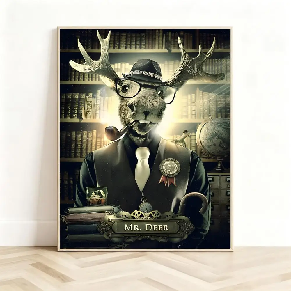Refined Art S-Sylvain Binet Poster Classic Self-Adhesive PP Wall Sticker for Living Room Bar Decor Gift