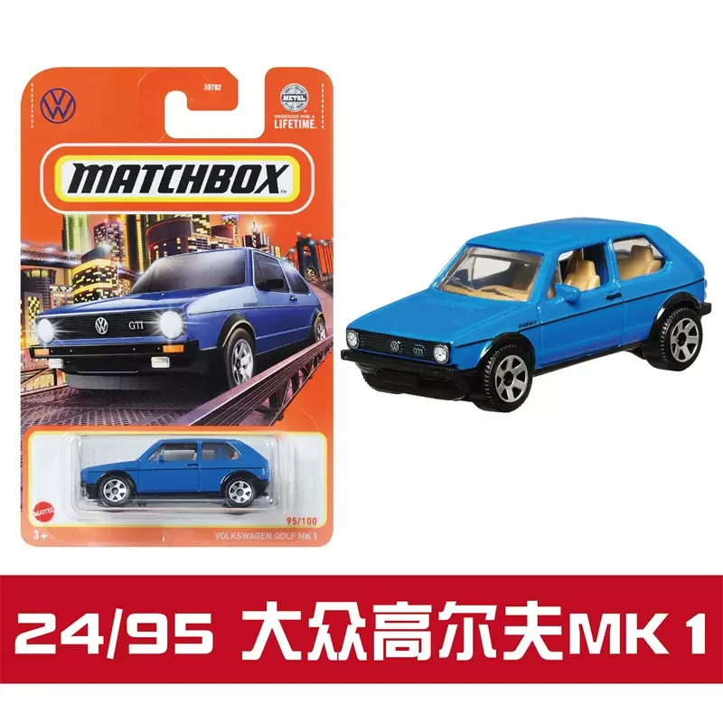 2024 Original Mattel Matchbox Car Boy Toys 1/64 Diecast Vehicle Lincoln Continental Renault Megane Ford Police Interceptor Tesla