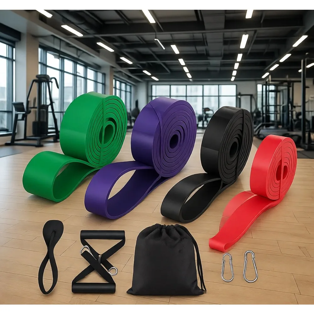 

Эластичные ленты-эспандеры с длинными петлями для подтягиваний, для женщин, для домашнего спортзала и тренировок в путешествиях