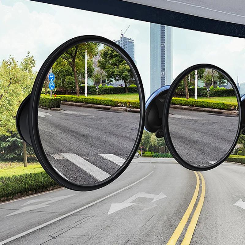 

Car Mirror 360 Degrees Rotatable Dashboard Windshield Sun Visor Plate Auxiliary Observe Mirror Suction Cup Interior Baby Mirrors