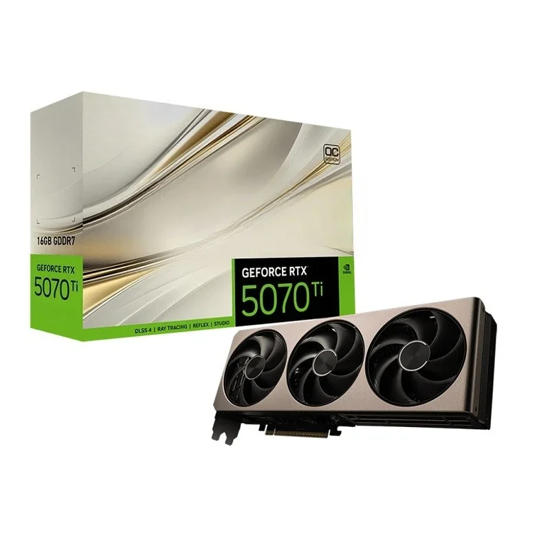 بطاقة رسومات الألعاب GeForce RTX 5070 Ti 16G INSPIRE 3X OC