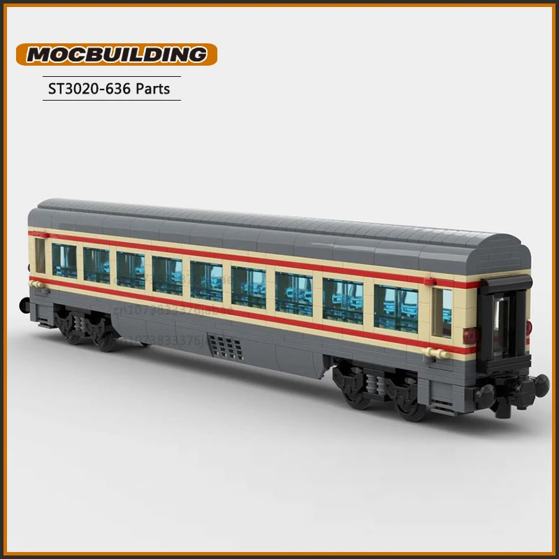 Train Wagon Moc Building Blocks Train Carriage DIY Assembly Technology Bricks Display Creative Toys Xmas Gifts