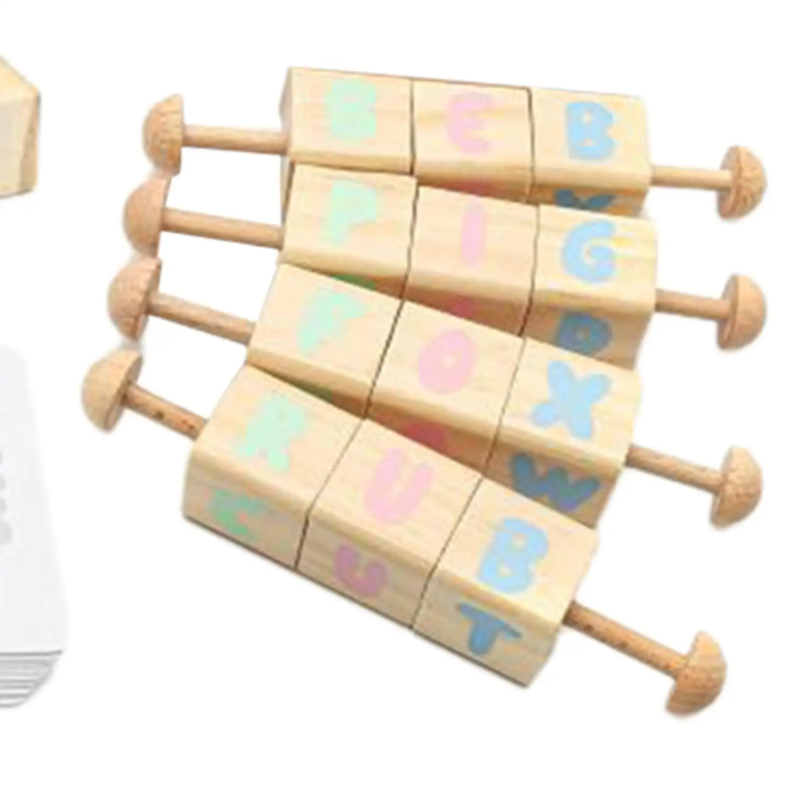 Wooden Abacus for Kids Math with Cards Math Learning Counting Frame for Kids