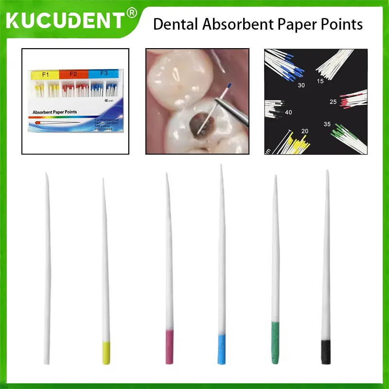 

Dental Absorbent Paper Points F1 F2 F3 0.02 0.04 0.06 Taper Pure Cotton Fiber for Endodontic Root Canal Treatment Dentist Tool