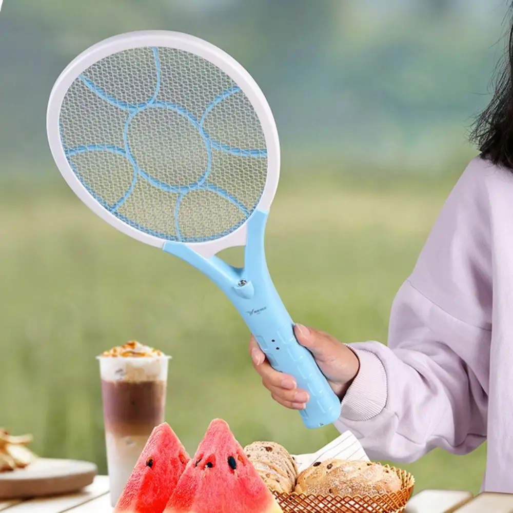 

2-in-1 Electric Mosquito Swatter Electric Shock Automatic Fly Swatter USB Rechargeable Efficient Mosquito Killer Lamp Insect