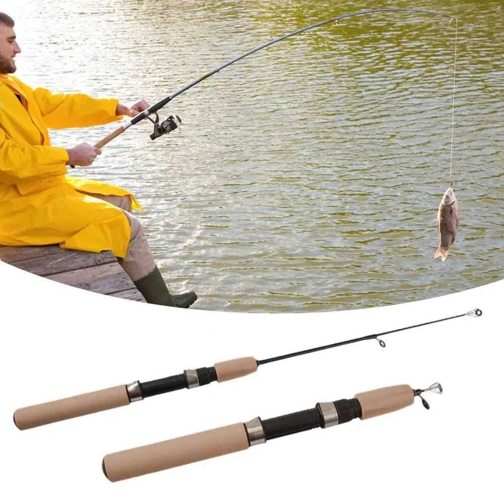 Telescopic Fishing Rod Telescopic Ice Fishing Rod with Sponge Foam Handle for Trout Walleye Perch Lightweight Pole Winter