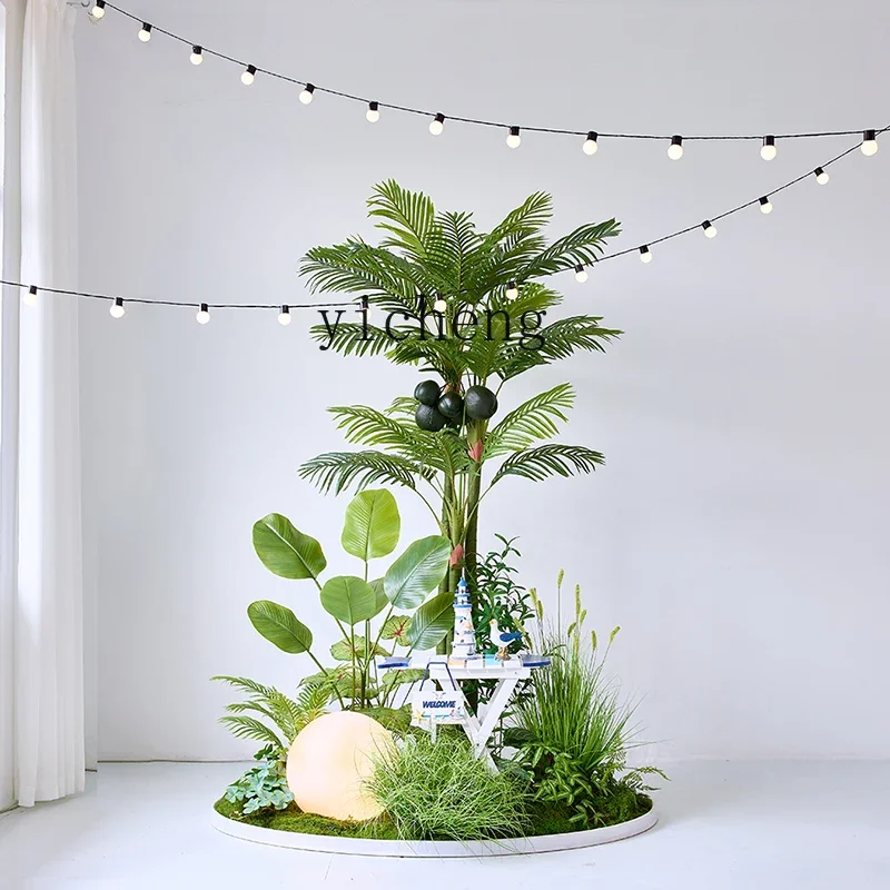 BJ-2 Large Outdoor Indoor Landscape Plant Landscaping Bionic Fake Green Plant Decorative Ornament