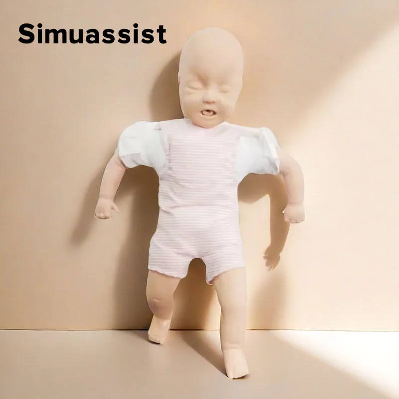 

Baby Choking Tracheal Infarction Model Infant Airway Blockage Obstruction Simulator CPR Training Manikin Nurse Teaching Tool