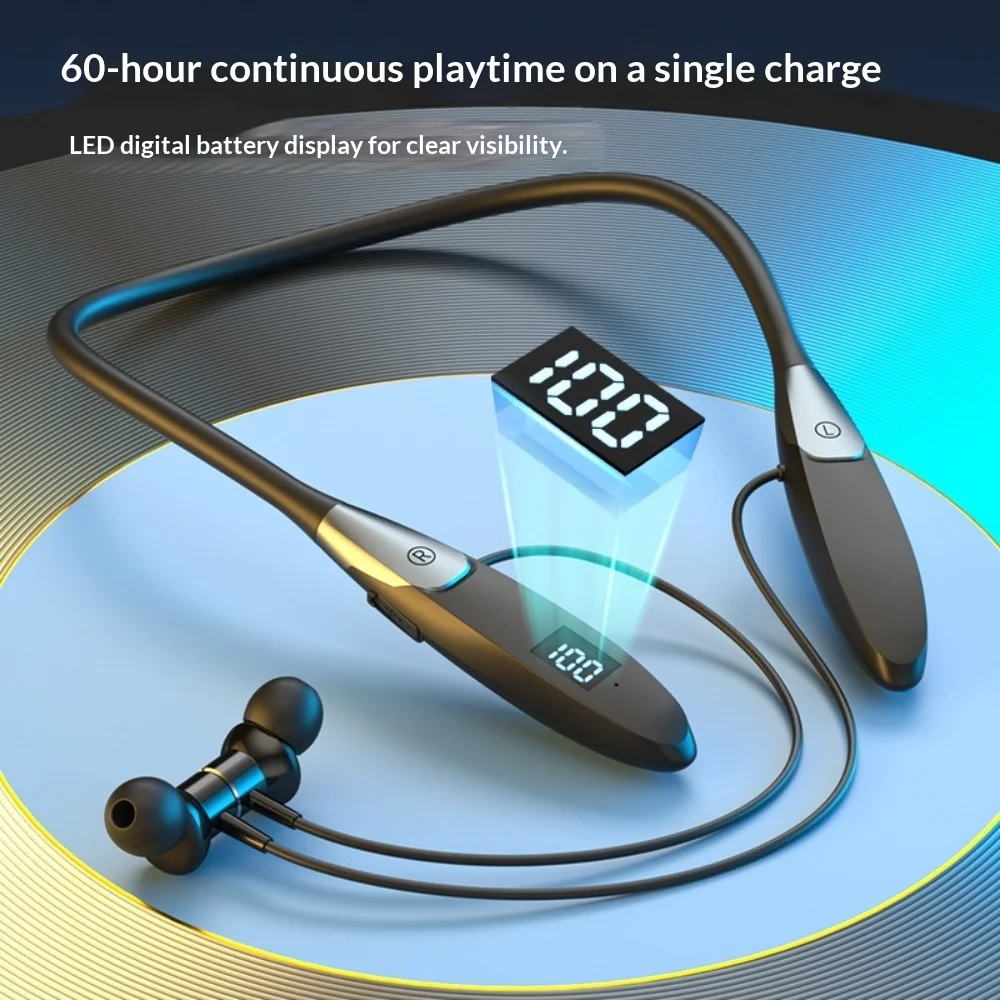 High Appearance Value Neck-hung Wireless Earphones 2025 New Model Noise Cancellation Ultra-Long Battery Life Comfortable in-Ear