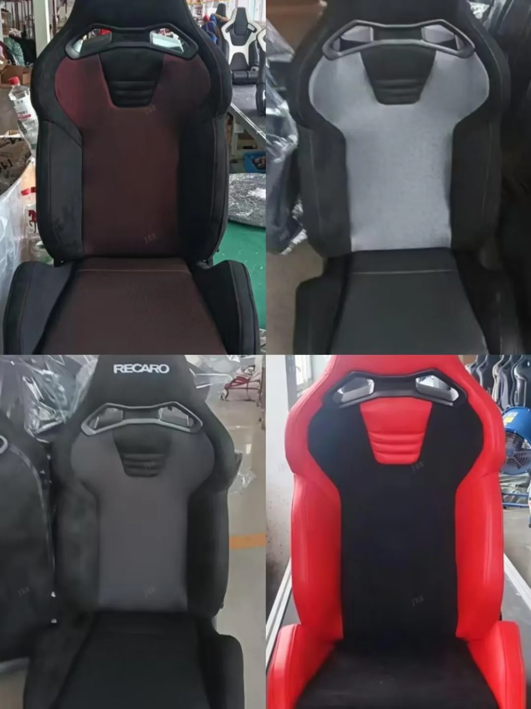 SR-S High Quality Black PVC Leather Racing Seats Adjustable Simulator Sim Bucket Sports Style