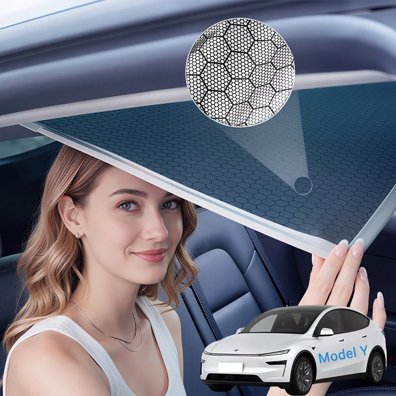 

Graphene Sun Protection, Sunroof Insulation, Car Sunshade, Suitable for Tesla Model Y 2025 2026