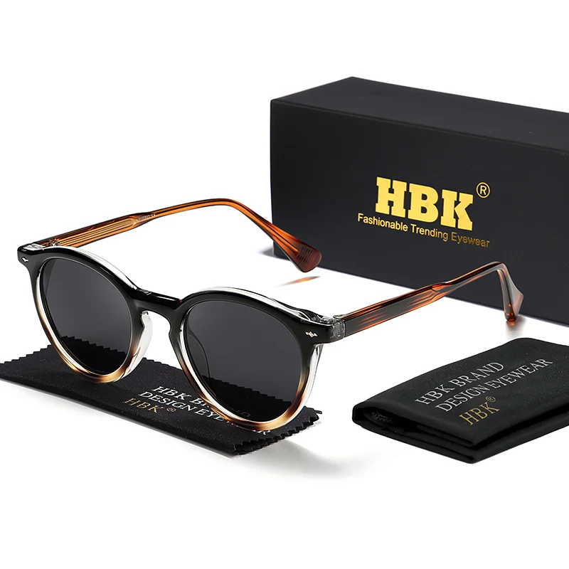 

HBK Brand Fashion Punk Sunglasses man Round Design Sun Glasses Woman Outdoor Party Vacation Travel Driving Eyeglasses
