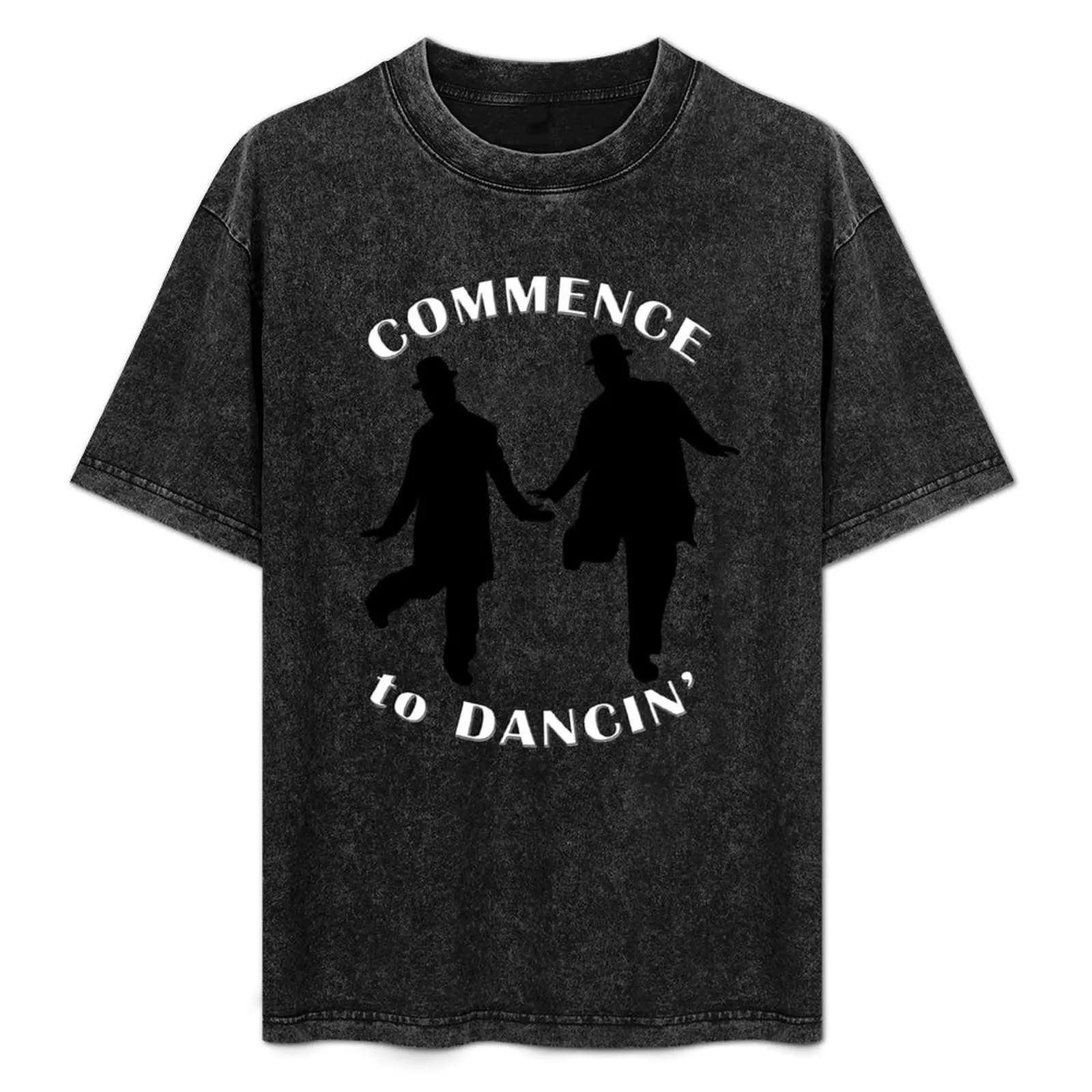 

Laurel and Hardy - Commence to Dancing T-Shirt Classic Graphic Short Sleeve Top