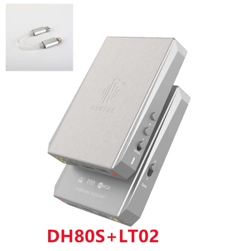 Hidizs DH80S DAC & AMP and LT02 USB-C to Lightning Cable Bundle