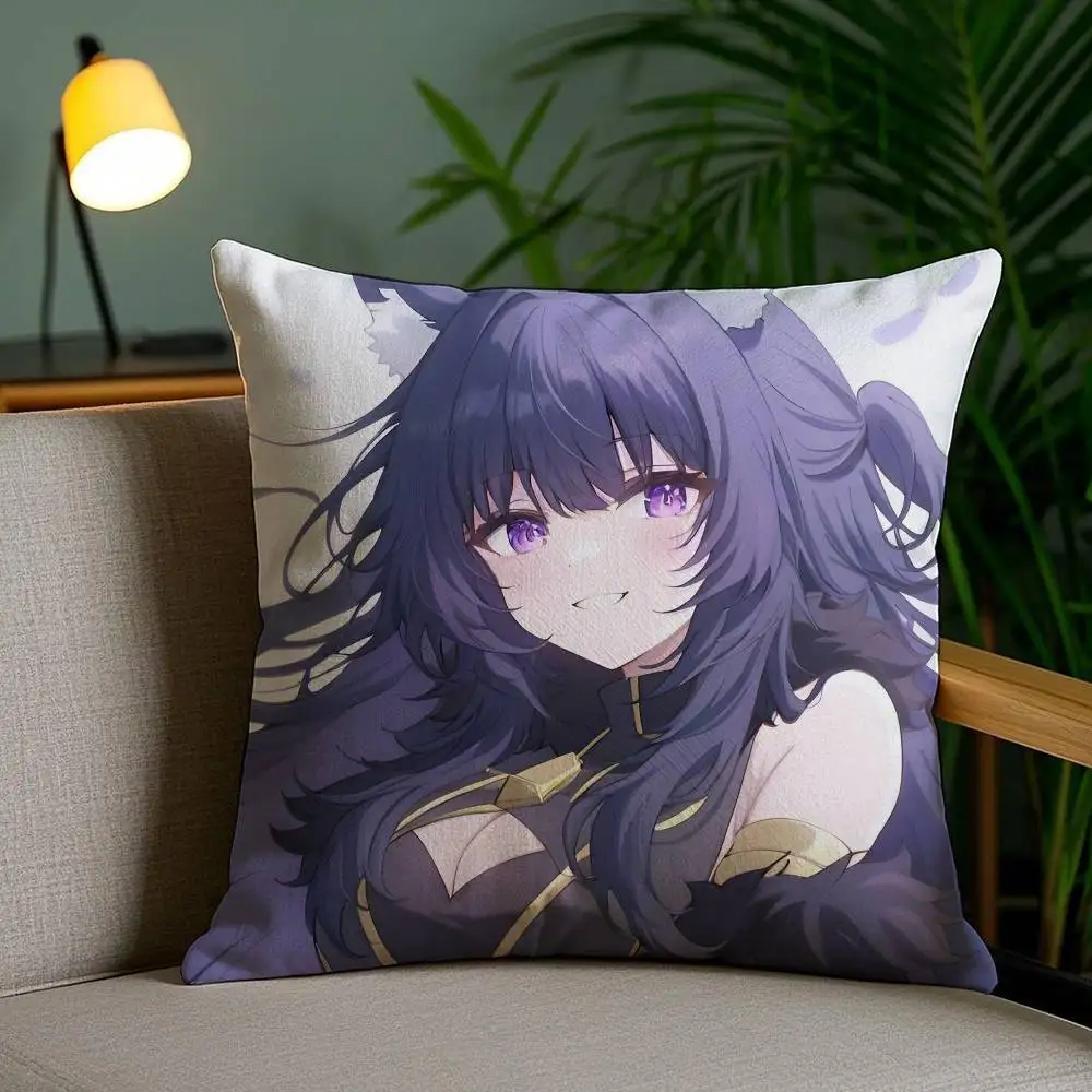 Anime E- Eminence In Shadow Delta Alpha Pillow Case Anti-dustmite Invisible Zipper Sofa Bed