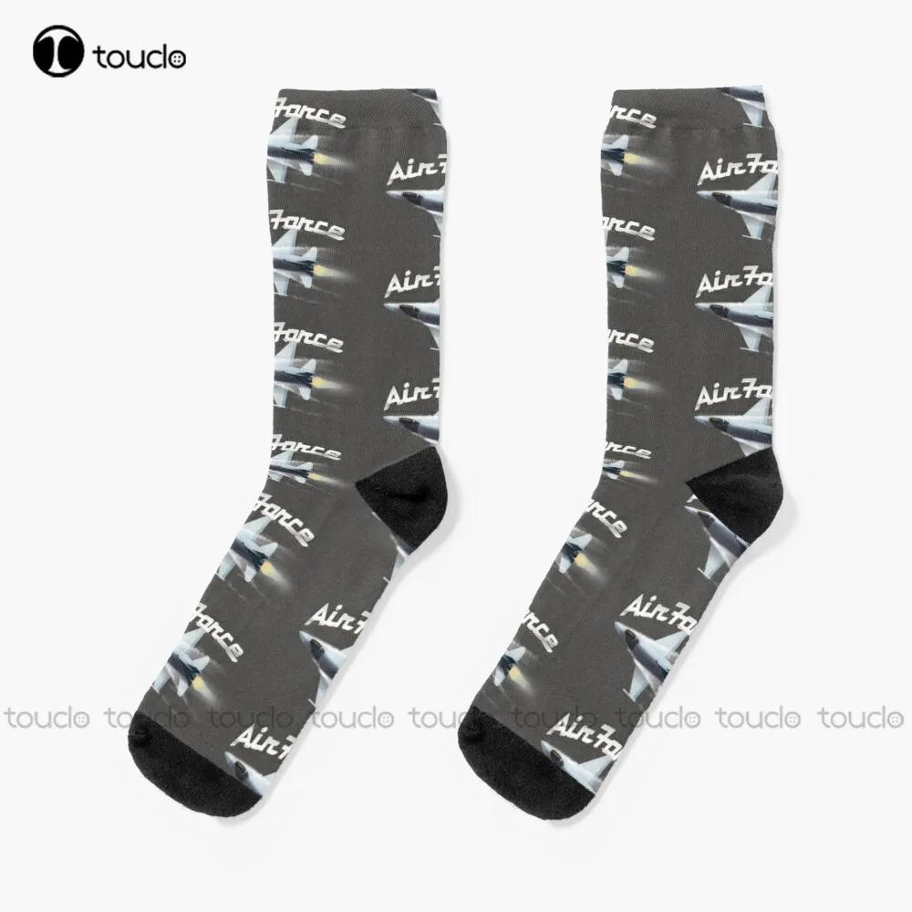 Air Force Jet Plane Military Plane Fighter Jet Fast Jet Aviation Veteran Usa Military Socks Cozy Socks Design Cute Socks