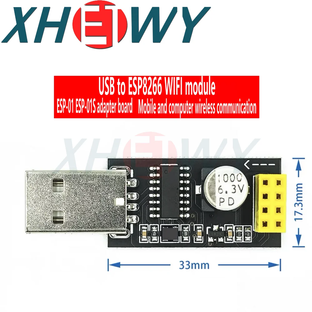 Adapter programator ESP01 UART GPIO0 ESP-01 Adaptater CH340G USB do ESP8266 szeregowy bezprzewodowy moduł tablicy do Wifi