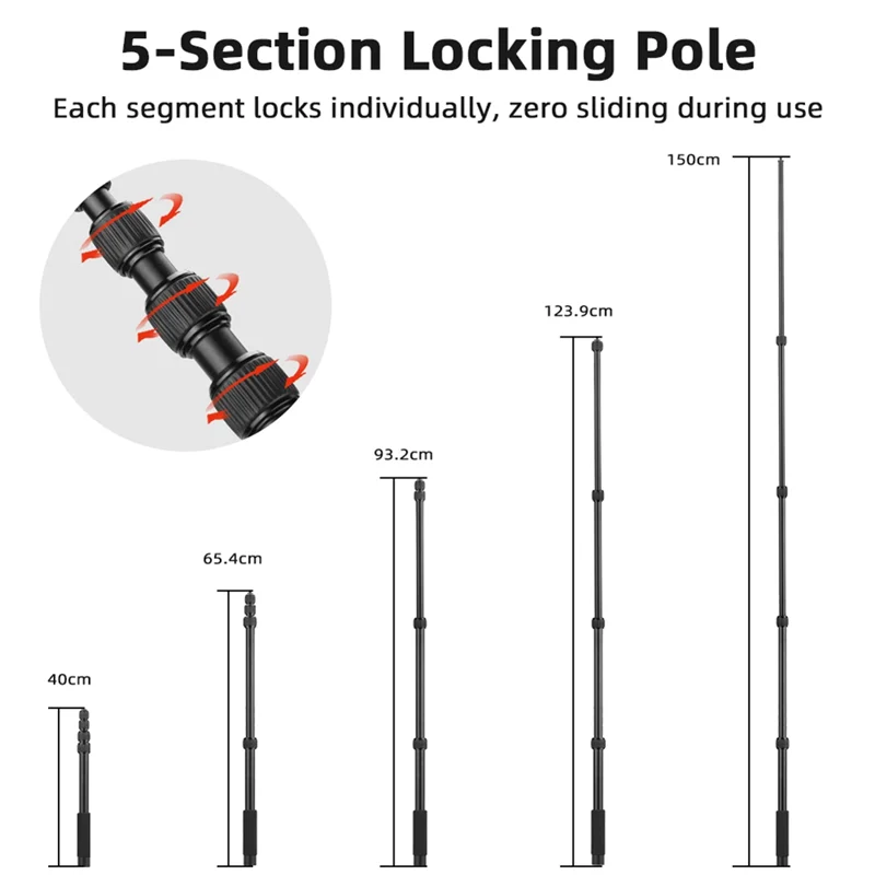 New-Sports Camera Accessory Kit For Insta360 DJI Gopro Panoramic Selfie Stick For Gopro DJI Monopod Mount Bracket Accessory