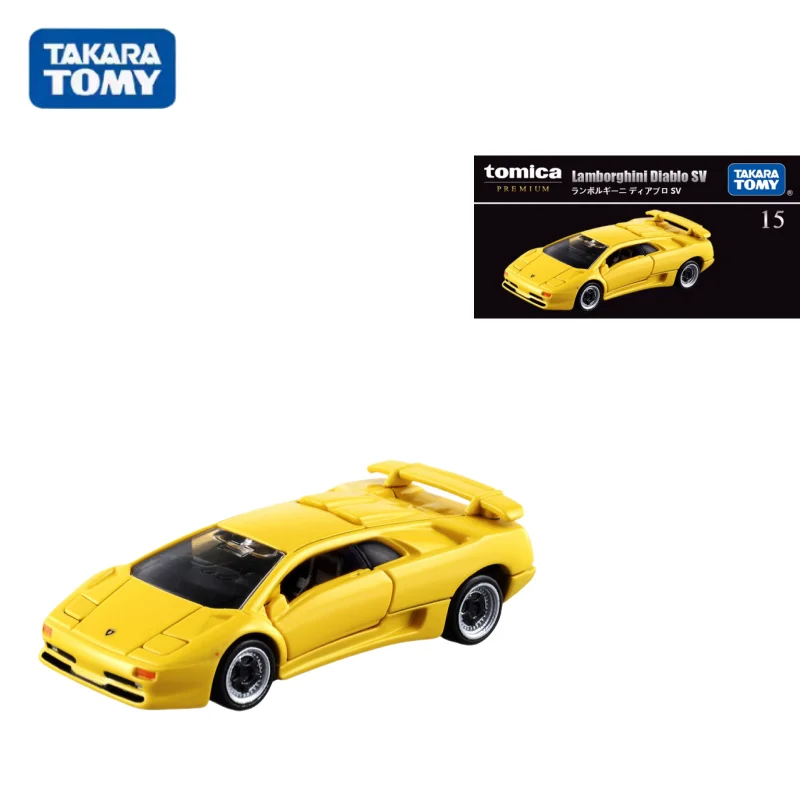 TAKARATOMY TOMICA TP15 Lamborghini Diablo SV alloy model, children's collection of decorative toys, for children's holiday gifts