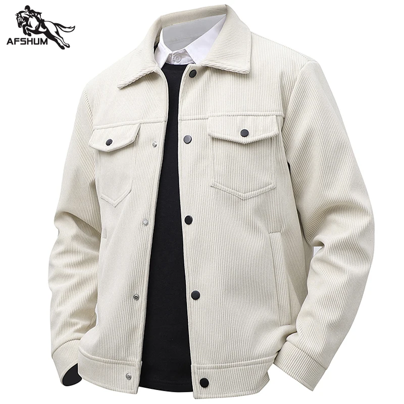 

Куртка мужская весна осень новая мужская куртка с откидным воротником вельветовые куртки молодежное повседневное пальто мужские деловые пальто M-4XL 5XL 3136