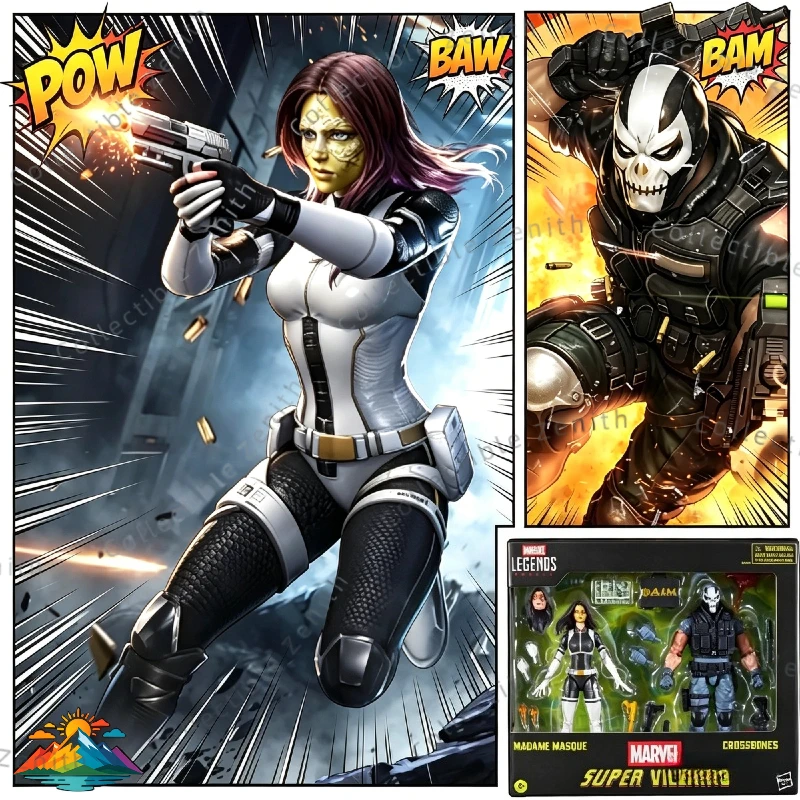 

【IN STOCK】Hasbro Marvel Legends Series Madame Masque & Crossbones 6-Inch Action Figure Collection Original Model Toy Gifts